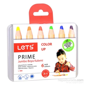 Lets L4600 Prime 6 Renk Jumbo Boya Kalemi