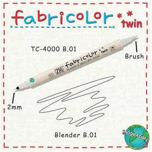 Fabricolor Twin Brush Pen Çift Uçlu Kumaş Boyama Kalemi Blender