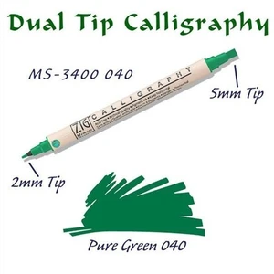 Calligraphy Pen Çift Uçlu Kaligrafi Kalemi 2 Mm - 5 Mm Pure Green