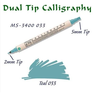 Calligraphy Pen Çift Uçlu Kaligrafi Kalemi 2 Mm - 5 Mm Teal