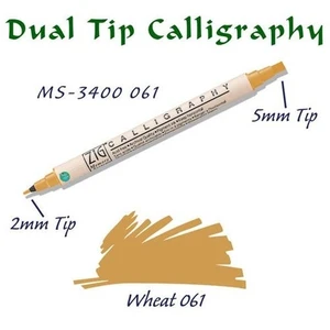 Calligraphy Pen Çift Uçlu Kaligrafi Kalemi 2 Mm - 5 Mm Wheat