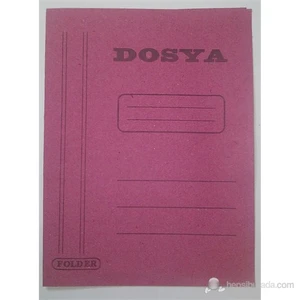 Pembe Karton Dosya Tam Kapak 100 Ad / Pk.