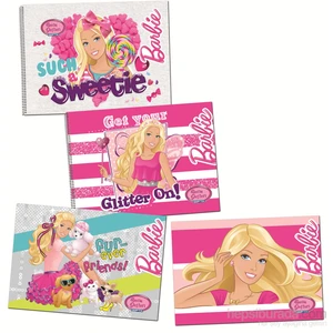 5452 Barbie Spiralli Resim Defteri 25x35 cm 15 Yaprak