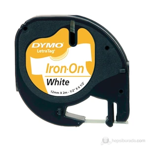 Letratag Ütü Transfer Şerit ( 12mm x 2 mt ), Beyaz