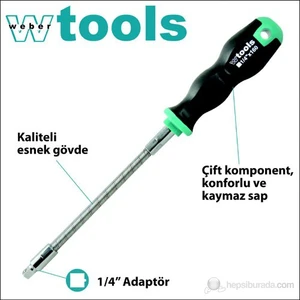Weber Tools Esnek Lokma Adaptörü 1/4 X 160 Mm