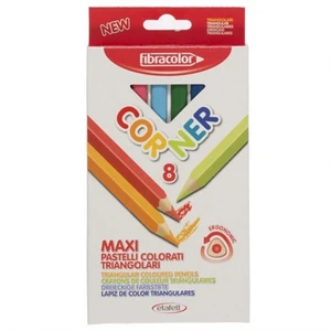 Corner Maxi 8'Li Kalın Üçgen Kuruboya