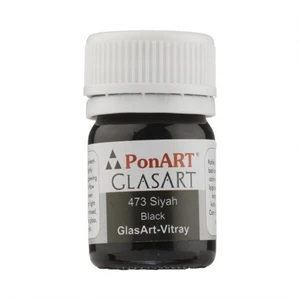 Glass Art 20 Ml Siyah Cam Boyası - 473