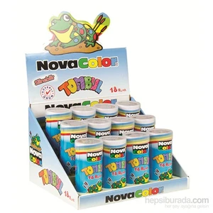 Nova Color Nc-2116 Tombul Mum Pastel Boya Tüp 18 Renk
