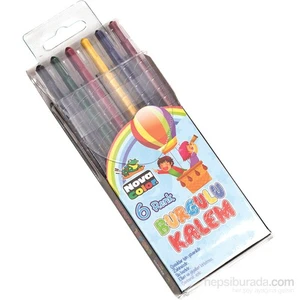 Nova Color Nc-2121 Çevirmeli Mum Boya 6 Renk