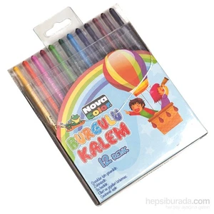 Nova Color Nc-2122 Çevirmeli Mum Boya 12 Renk