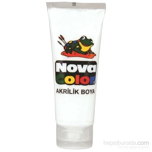 Nova Color Nc-259 Akrilik Boya Plastik Tüpte 75 gr  Beyaz