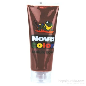 Nova Color Nc-261 Akrilik Boya Plastik Tüpte 75 gr  Kahve