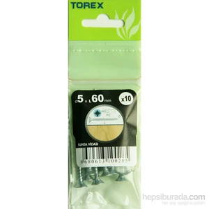 5X60 Dın 7505 Sunta Vidası 10  Adet