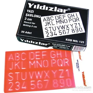 Kod:121 Yazı Şablonu 3  cm