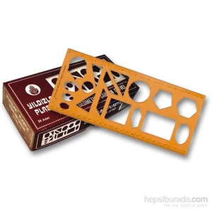 Kod:040 Geometrik Şablon Cetvel 1,25 cm