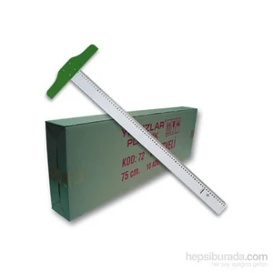 Kod:072 Plastik T Cetveli 75 cm
