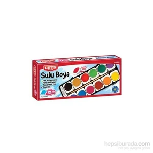 Lets  Sulu Boya 12 Renk Değişebilir Tablet L-10512