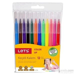 Lets 12 Renk Keçeli Kalem L-7112