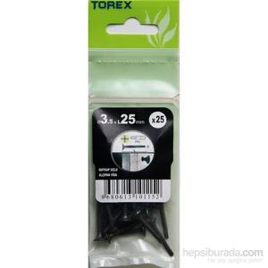 3.5X25 Alçıpan Mu Siyah Fosfat 25 Adet