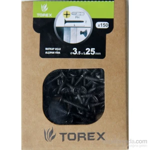 3.5X25 Alçıpan Mu Siyah Fosfat 150 Adet