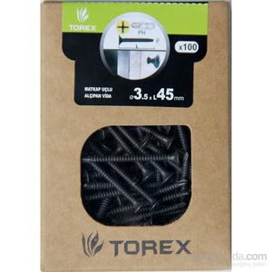 3.5X45 Alçıpan Mu Siyah Fosfat 100 Adet