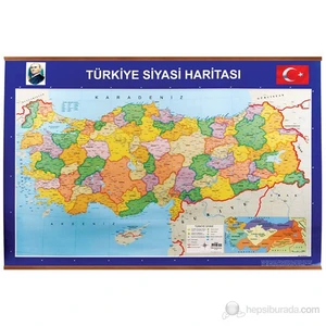 403 70X100 Türkiye Siyasi + Fiziki Çıtalı Harita