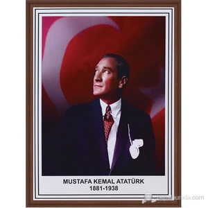 408 50X70 Atatürk Portesi (Mdf Çerçeve)