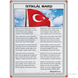 412 35X50 İstiklal Marşı (Alüminyum Çerçeve)