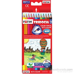 Tridocia Üçgen Tam Boy Kuruboya 12 Renk