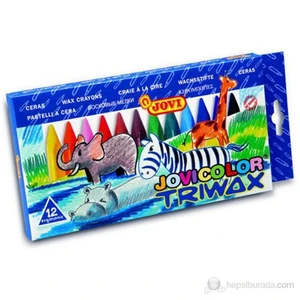 Triwax Ergonomik Pastel Mum Boya 12 Renk