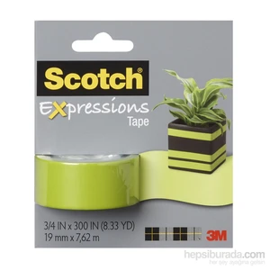 Scotch®  Renkli Bant Yeşil 19mm x 7,62m
