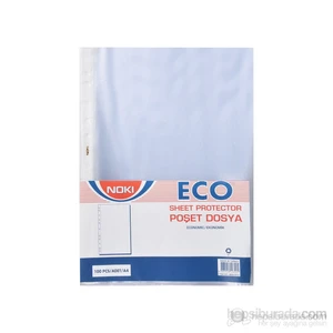 Eco A4 Beyaz Kenarlı Delikli Poşet Dosya Ekoomik Gömlek Föy 30 Paketli Koli