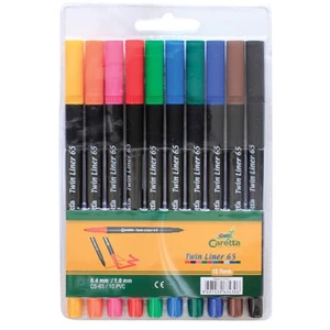 Twin Liner Kalem 65 Karışık Pvc Ambalaj Ct-65/10Pvc