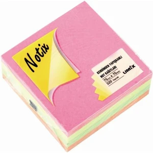 Neon 4 Renk Küp 320 Yp. 75x75 mm Yapışkanlı Not Kağıdı (N-4R-7575)