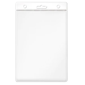 Mas 3512 Plastik Kart Poşeti - Dikey-54X86-Renkli Başlık-Beyaz 100 Lü