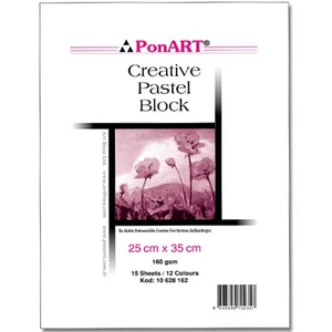 Creative 25X35 160 Gsm 15 Yaprak 12 Renk Pastel Blok