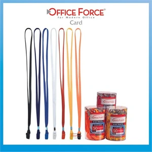 Office Force Plastikl Klipsli Beyaz Boyun Askı İpi 50'li