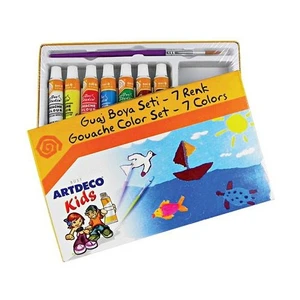 Kids Y-501-S7 Guaj Boya Seti 7 Renk 6Ml.