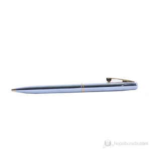 Europen Parlak Krom Sarı Klips Tükenmez Kalem 4222