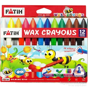 12 Renk Jumbo Wax Crayon