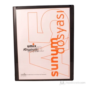 UMIX STANDART SUNUM DOSYASI A5 20'Lİ SİY