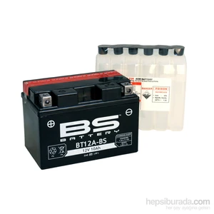 BS Battery -Battery Bt12a- (Yt12a- ) 12V 10Ah 175Cca Agm Bakımsız Motosiklet Aküsü
