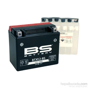 BS Battery -Battery Btx12- (Ytx12- ) 12V 10Ah 180Cca Agm Bakımsız Motosiklet Aküsü