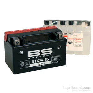 BS Battery -Battery Btx7a- (Ytx7a- ) 12V 6Ah 90Cca Agm Bakımsız Motosiklet Aküsü