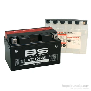 BS Battery -Battery Btz10s- (Ytz10s- ) 12V 8,6Ah 190Cca Agm Bakımsız Motosiklet Aküsü