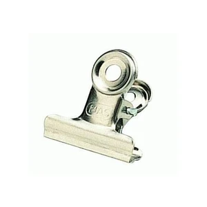 Mas Beyaz Metal Kıskaç   (Yaylı) 22 Mm -   2 Düzinelik Kutu