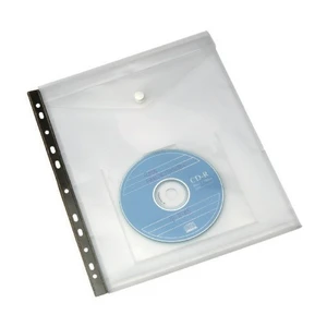 Cd Cepli Çıtçıtlı Zarf,Klasöre Takılabilir Kırmızı Sv-6108