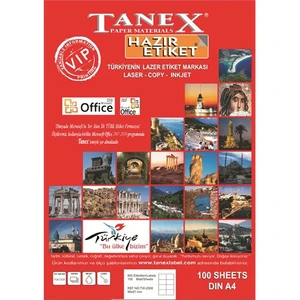 TW-2096 43,2x8,5 mm Laser Etiket 100 Ad.