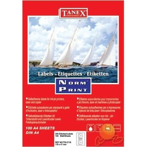 TW-3177 78x54,5 mm Laser Etiket 100 Ad.