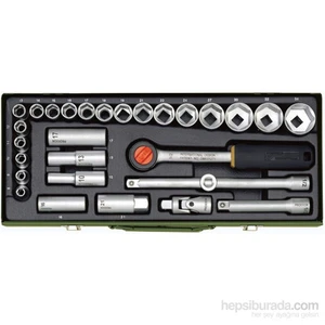 23000 1/2" Cırcır Kollu 29 Parçalı Lokma Takımı